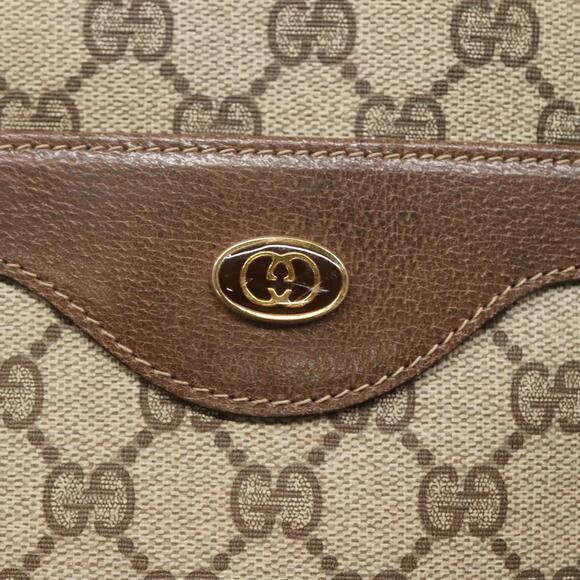GUCCI GG Supreme Web Sherry Line Tote Bag Pvc Beige Gold 39 02 39 02 - Picture 14 of 16